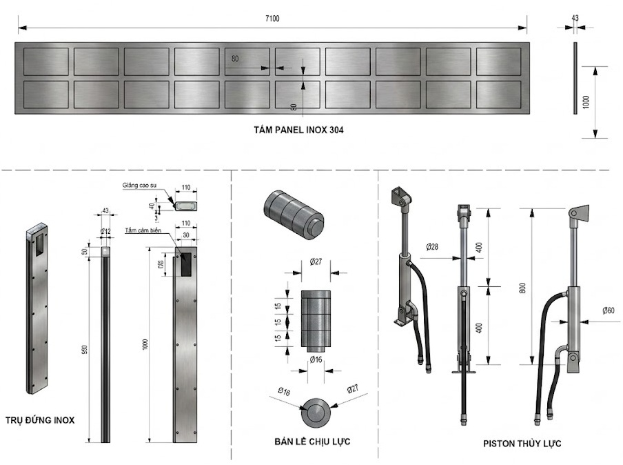 Cửa Chống Ngập Tự Động Thủy Lực – ảnh 4